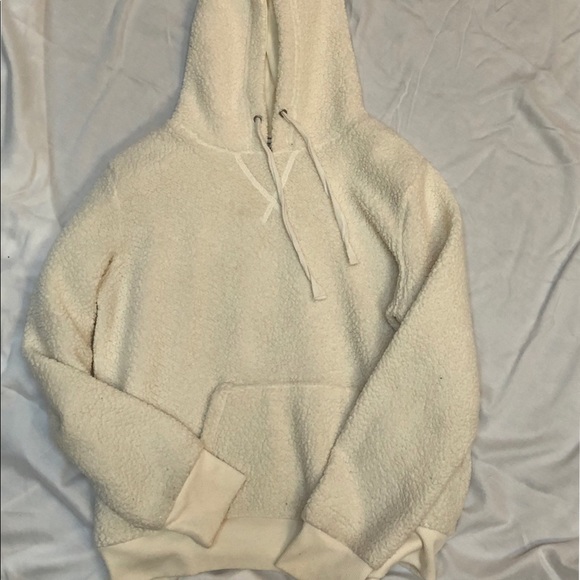 Kohl's Tops - Furry white hoodie Kohl's Tops - Furry white hoodie